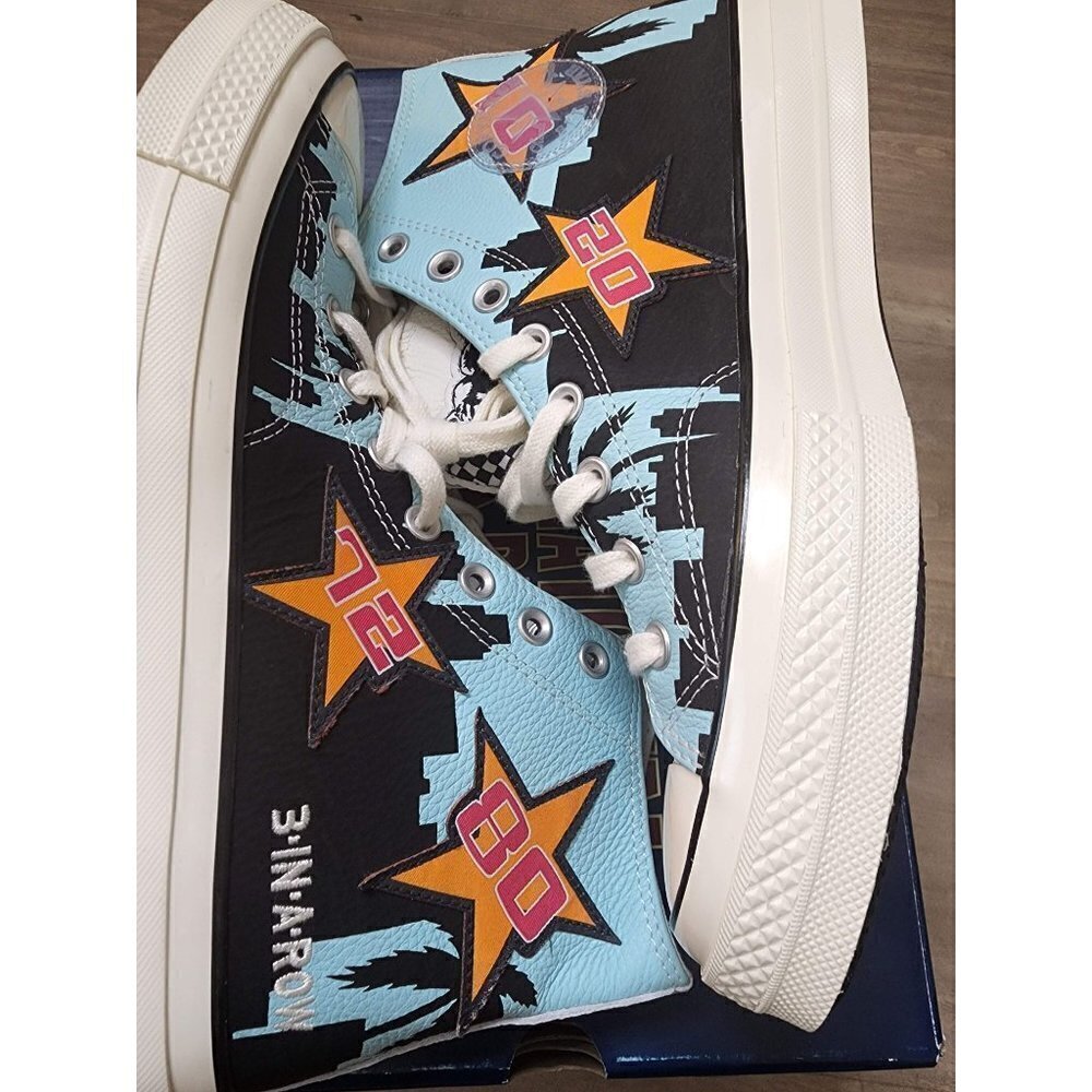 New in Box Converse X Chinatown Market Lakers Championship  Mens 9.5 Womens 11.5 - Picture 4 of 8